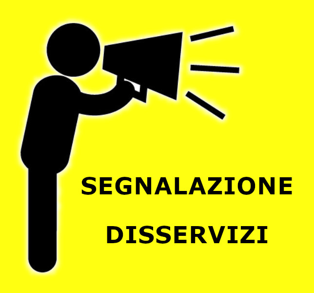 Uomo con megafano su sfondo giallo